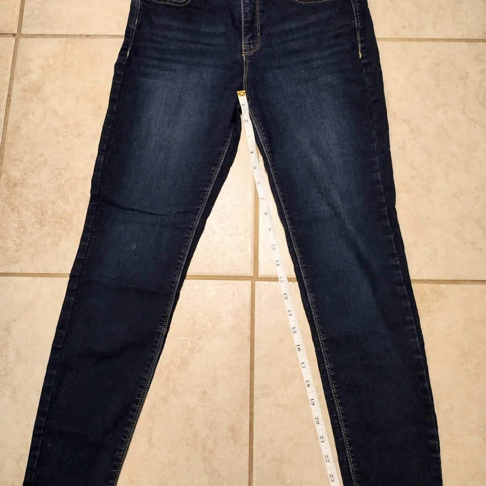 Curve Appeal Dark Blue Denim Jeans Skinny - Picture 5 of 7